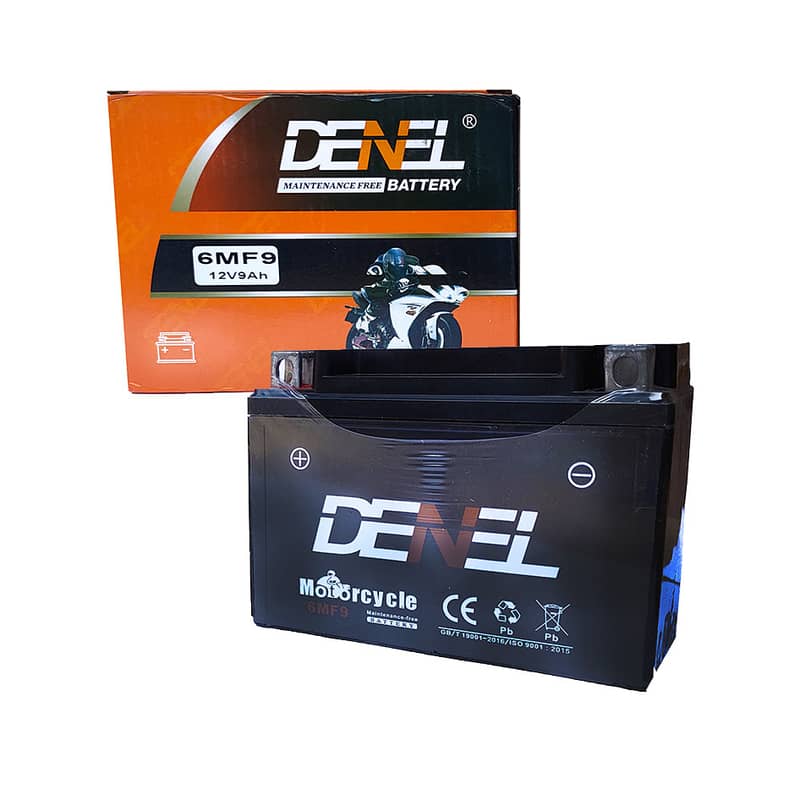 Motorcycle DENEL Dry Battery For HONDA CB150F, YBR, YBRG YBZ, Suzuki 3