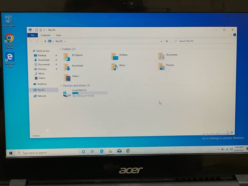 Acer c740windows laptop 4gb 128gb ssd 4