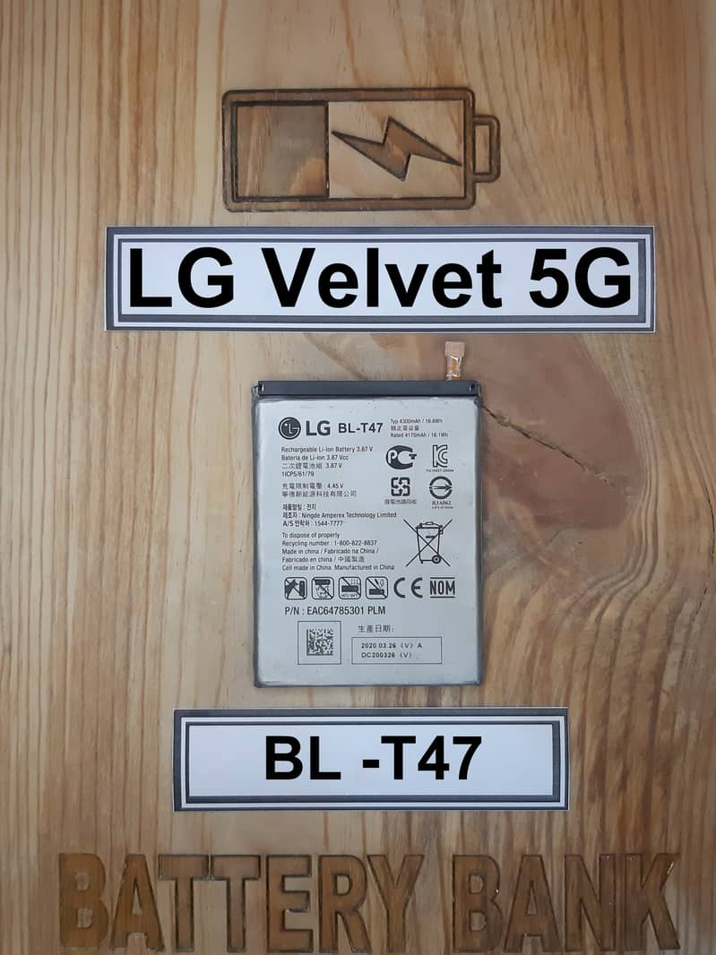 LG Velvet 5G Battery Replacement 4300 mAh Good Life Cheap Price 0