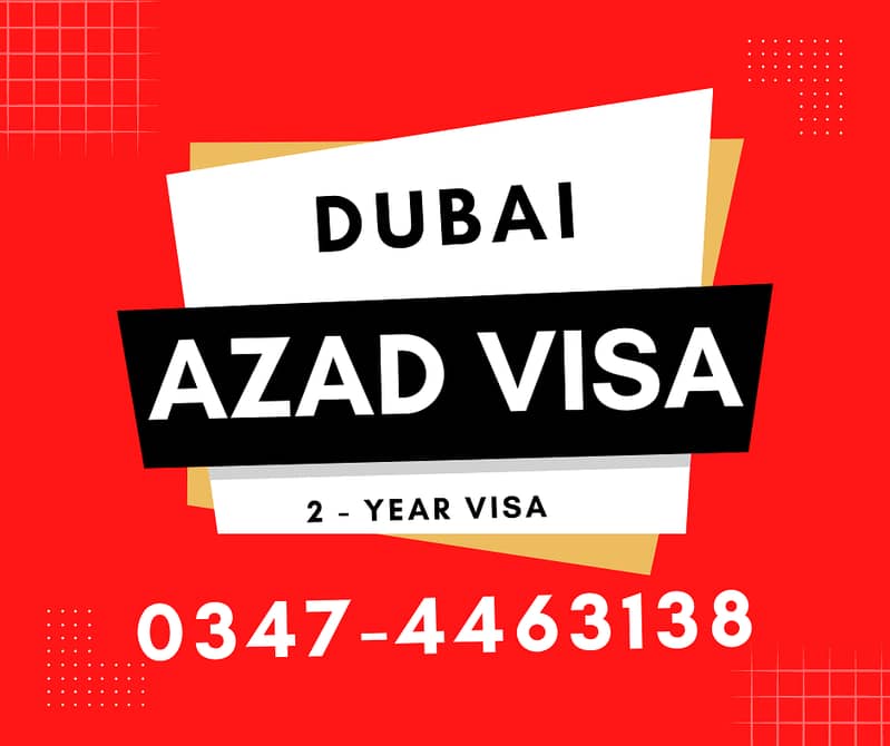 Dubai Azad Visa For 2 Year Dubai Visa Freelance Dubai Visa 1