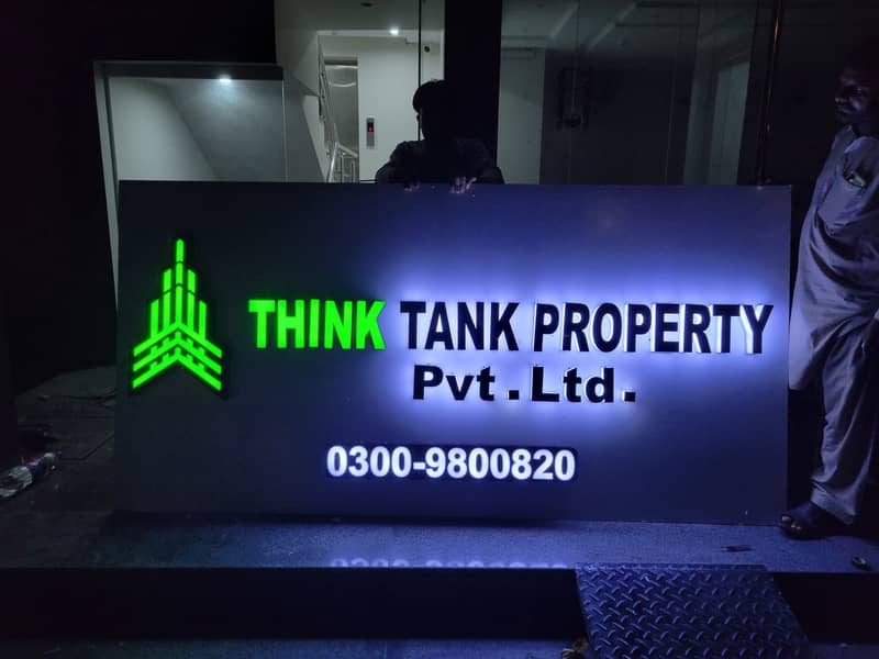3D led Sign Boards, Neon Signs, backlit signs Acrylic Signs led board 0