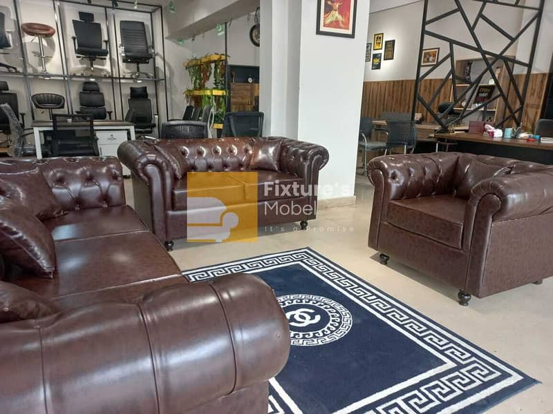 Office Sofa Chesterfield , Executive Office Furniture, Livingroom Sofa 2