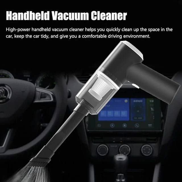 Wireless Car Vacuum Cleaner  Portable Powerful Suction Wet And Dry Sma 2