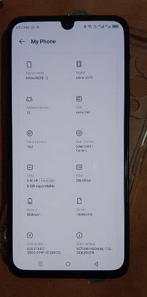 Infinix Note 12 (8+8GB/256-GB), G96 Processor 1