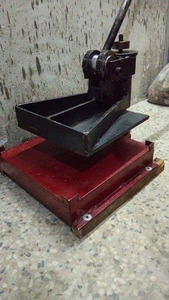 leather cuttings manual hand press 4 ton 1