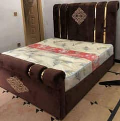 valvet double bed wooden full cushion dressing wholesale furniture set