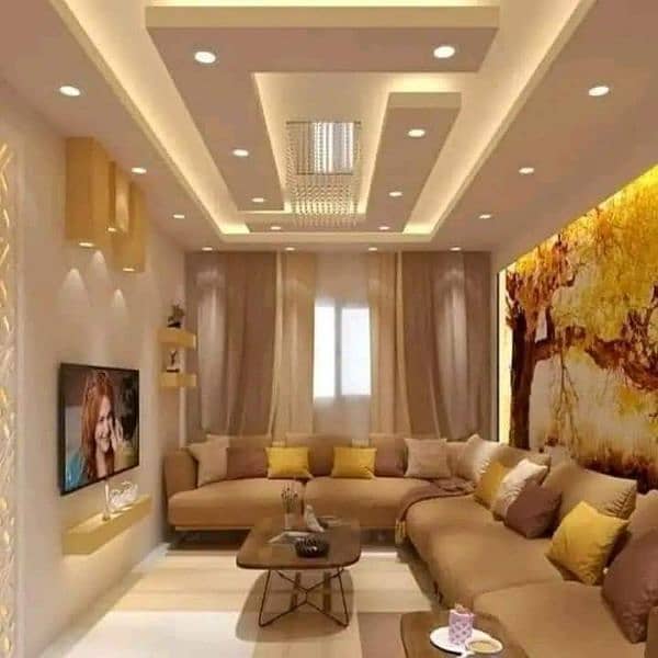 false cielling 2/2 pop jipsum board dampa cielling All new design 8