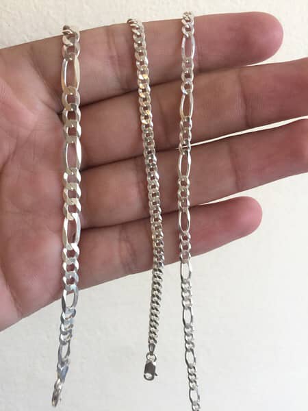 Silver Braclet & Italian Chain 0