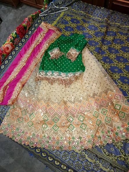 bridal mehndi lehnga 4