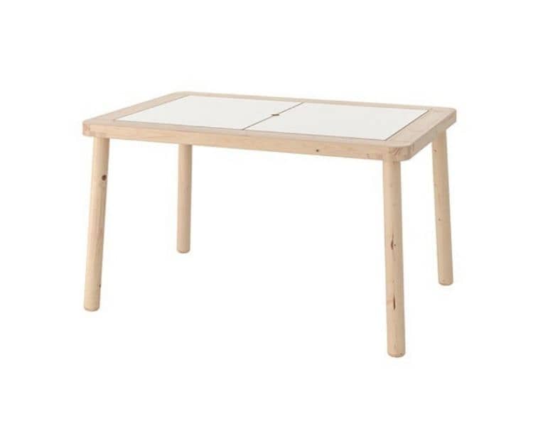 Children's Flisat table by IKEA with 2 Bins 2