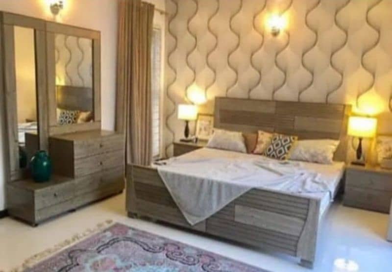 Full room furniture / bed room set / king size double bed / wooden bed 7