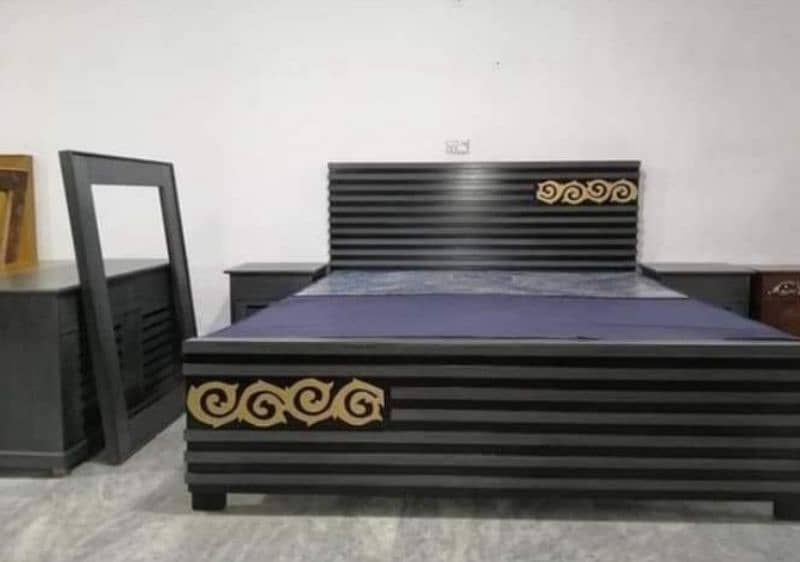 Full room furniture / bed room set / king size double bed / wooden bed 1