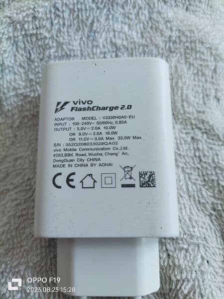 Vivo v21 ka  33 wat flach fast charger original adopter for Sall 1