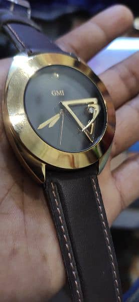 GMI Swiss 18 K gold plated watch 0