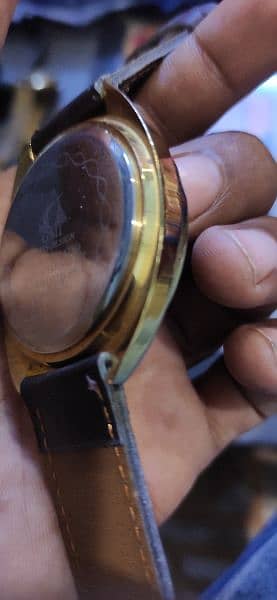 GMI Swiss 18 K gold plated watch 2