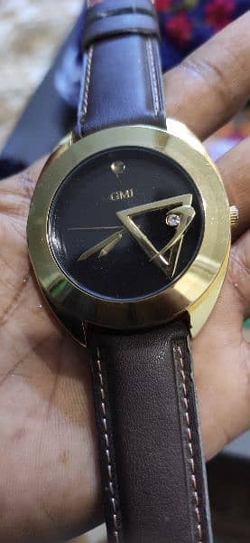 GMI Swiss 18 K gold plated watch 4