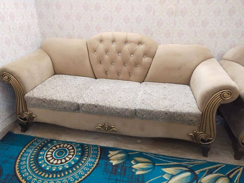 sofa set couch 3 1 1 day bed 5 seater with wooden table 0