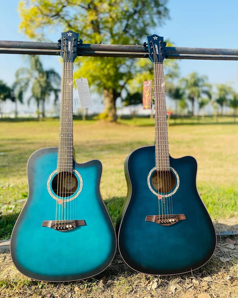 Acoustic bignners Semi electric guitars jumbo medium students size 6