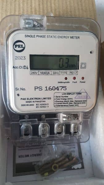 SUB Meter PEL single phase 1