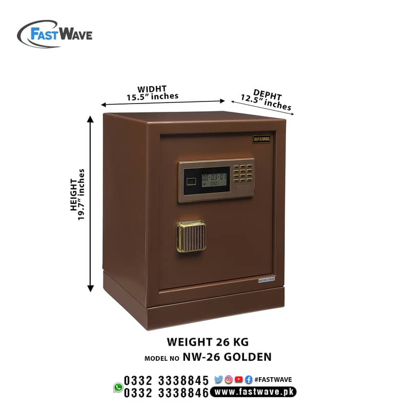 digital newwave cash security safe thumb home office locker Pakistan 15