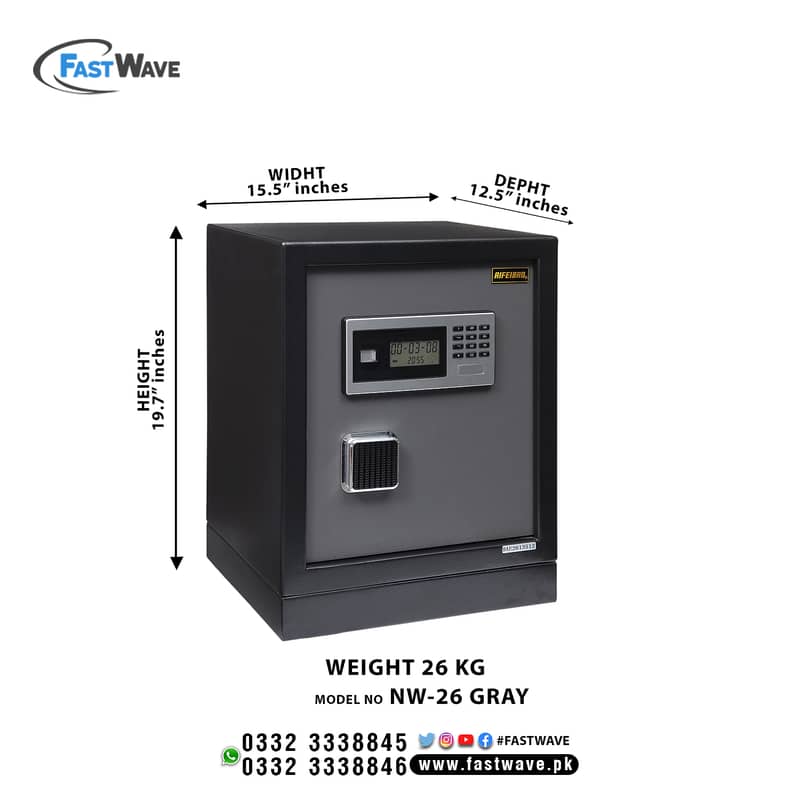 digital cash security safe thumb home office locker till machine 16