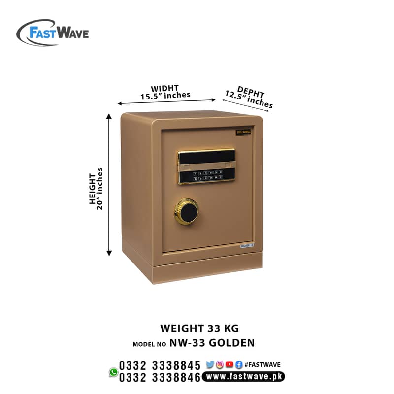 digital newwave cash security safe thumb home office locker Pakistan 17