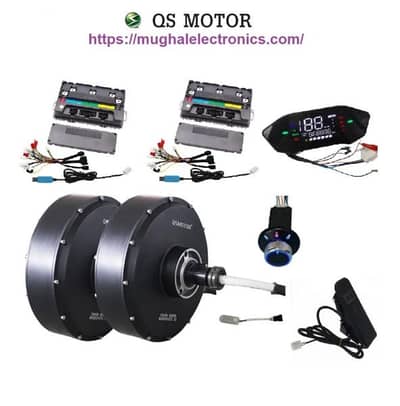 QS Electric Car Hub Motor Controller In Wheel Single Shaft DC Motor