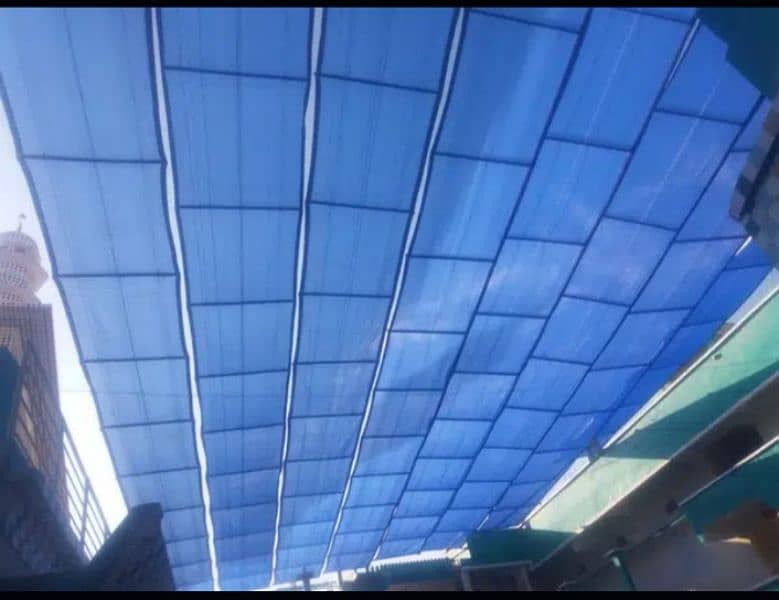 car parking shade fiber glass shade sun shade green net shade 5