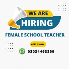 Female Primary school teacher job