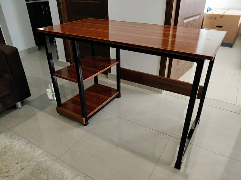 Office Study Table Desktop With Book Shelf 2