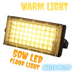 Flood Light yellow,Warm,3800LM Waterproof IP65 For Outdoor AC 220 50w 0