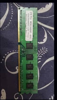 8 GB RAM, CFD Pro W3U1600F-8GE 0