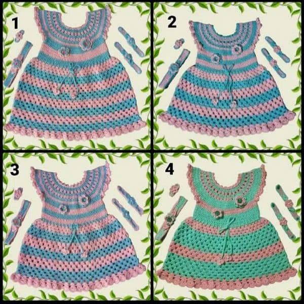 Baby Girls Handmade Crochet Dresses 0