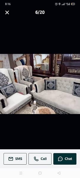 2 seater | single seater | room chair | poshish chair | Luxury chairs 5