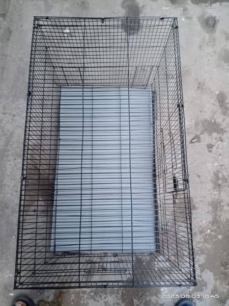 1.5 by 2.5 ft Cage with metal tray 2