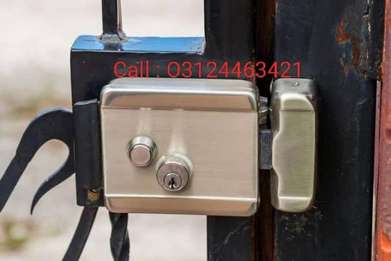 Electric main gate Door lock 12v dc remote mobile wifi 0