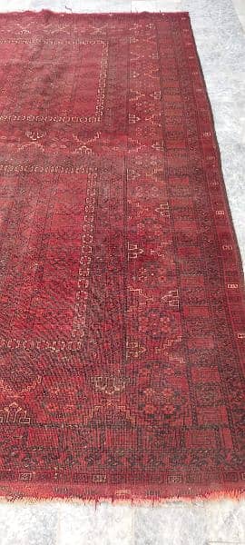 BUKHARA ANTIQUE OLD HAND KNOTTED CARPET 1