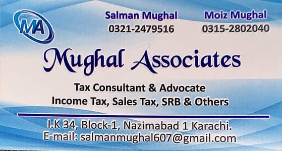 FBR NTN FILER / INCOME TAX CONCULTANCY
