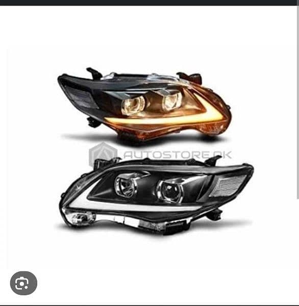 GTi Grill,lights and fogg Lights For Toyota Corolla all models 7