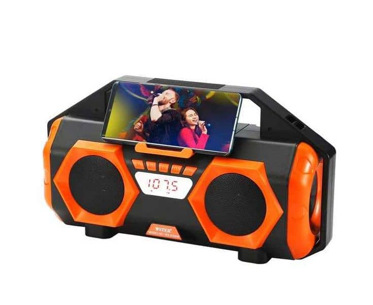 Speaker With Two Dual Double  Long Range Wireless Mic Sound System 13