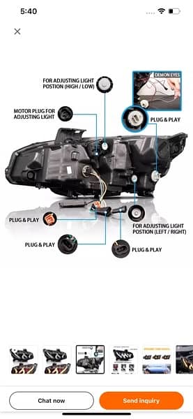 Honda civic 2016 to 2021 headlights 2