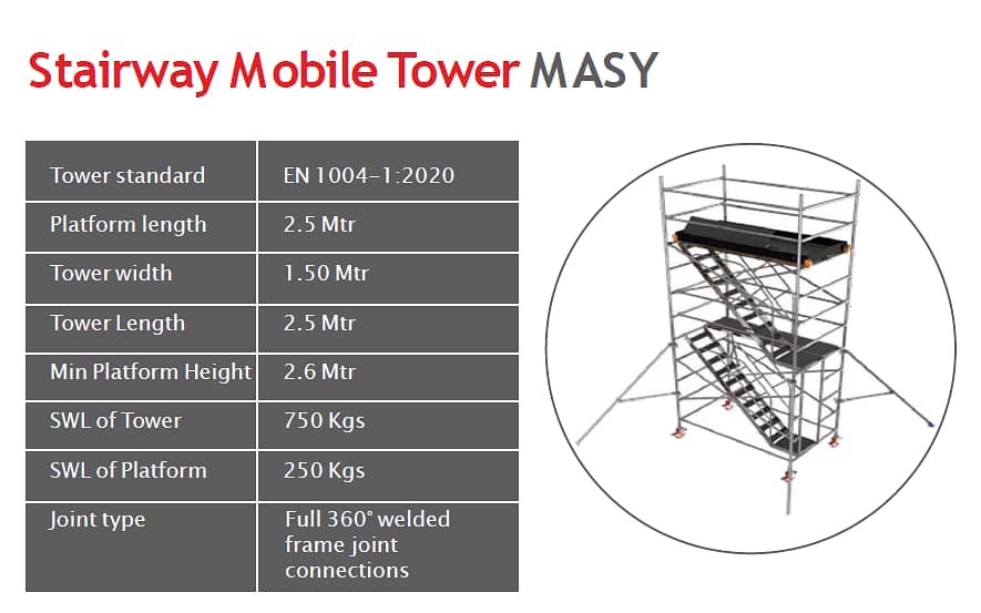 Aluminium Q-STAR Scaffolding Stairway DWst 1