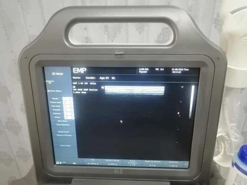 emperor N5 power doppler ultrasound machine with 2 probes and trolley 4