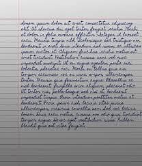 Hand writting work 1