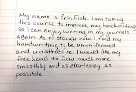 Hand writting work 4