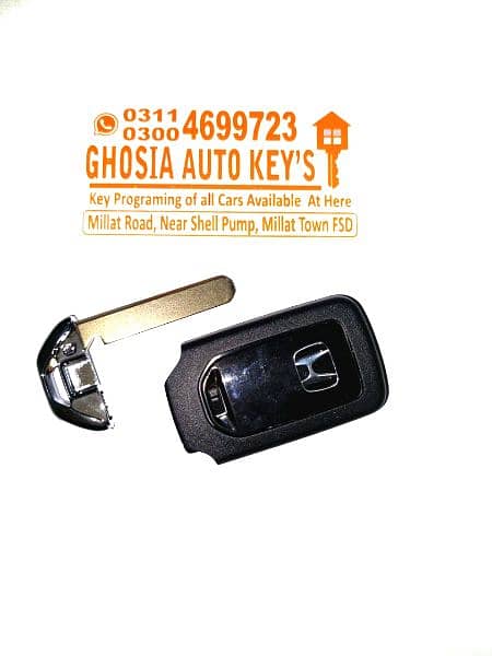 BR-V smart key maker in faisalabad. 1