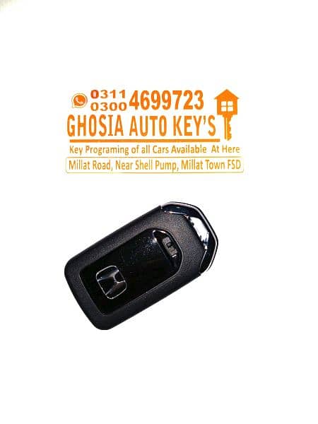 BR-V smart key maker in faisalabad. 2