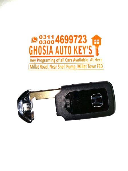 BR-V smart key maker in faisalabad. 3