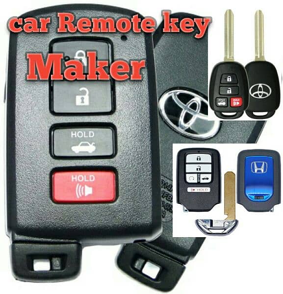 lock master car key maker Honda Toyota kia vitz civic brv key remote 0