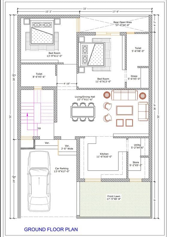 Home Design Architect, 2D & 3D Drawings & Map, Home Construction 11